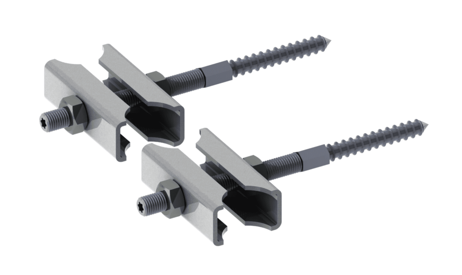 ZE Zubehör Set TSKC, 2xTSKC130 L=130 mm, RAL 9016