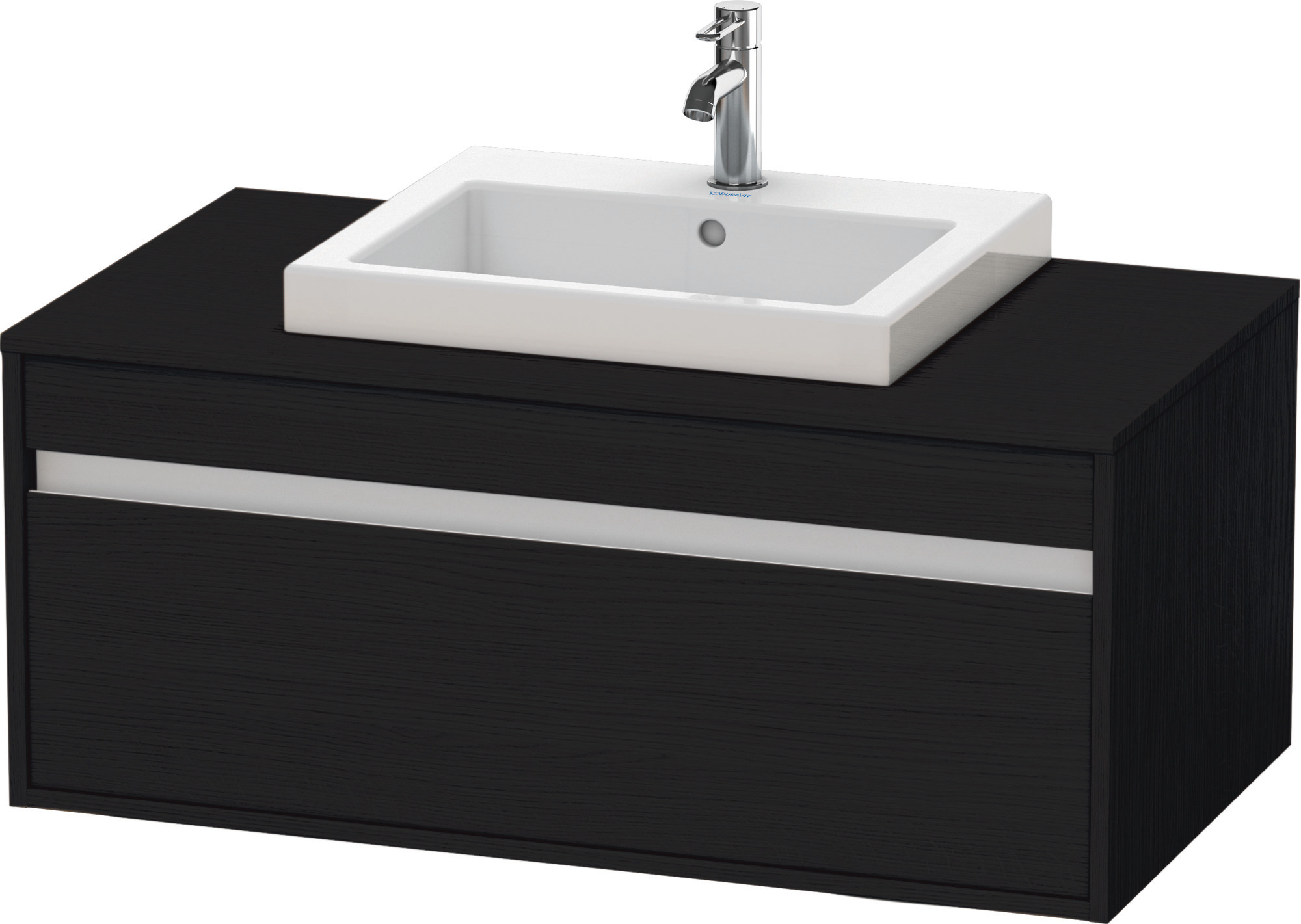 Duravit WTU wandhängend Ketho 550x1000x426mm 1 Auszug, für EBWT mi., Eiche Schwarz