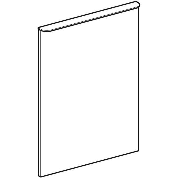 Geberit Tür f. Smyle Unterschrank für HWB, eckig B:45cm, A:re, lava