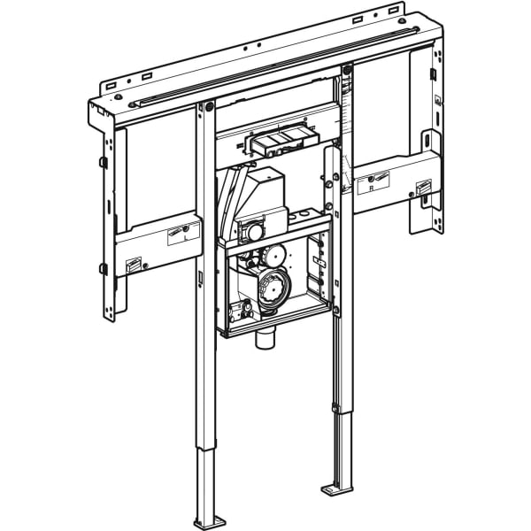 Geberit Duofix Element für One Waschtisch für OneTap Wandarmatur, raumhoch B90