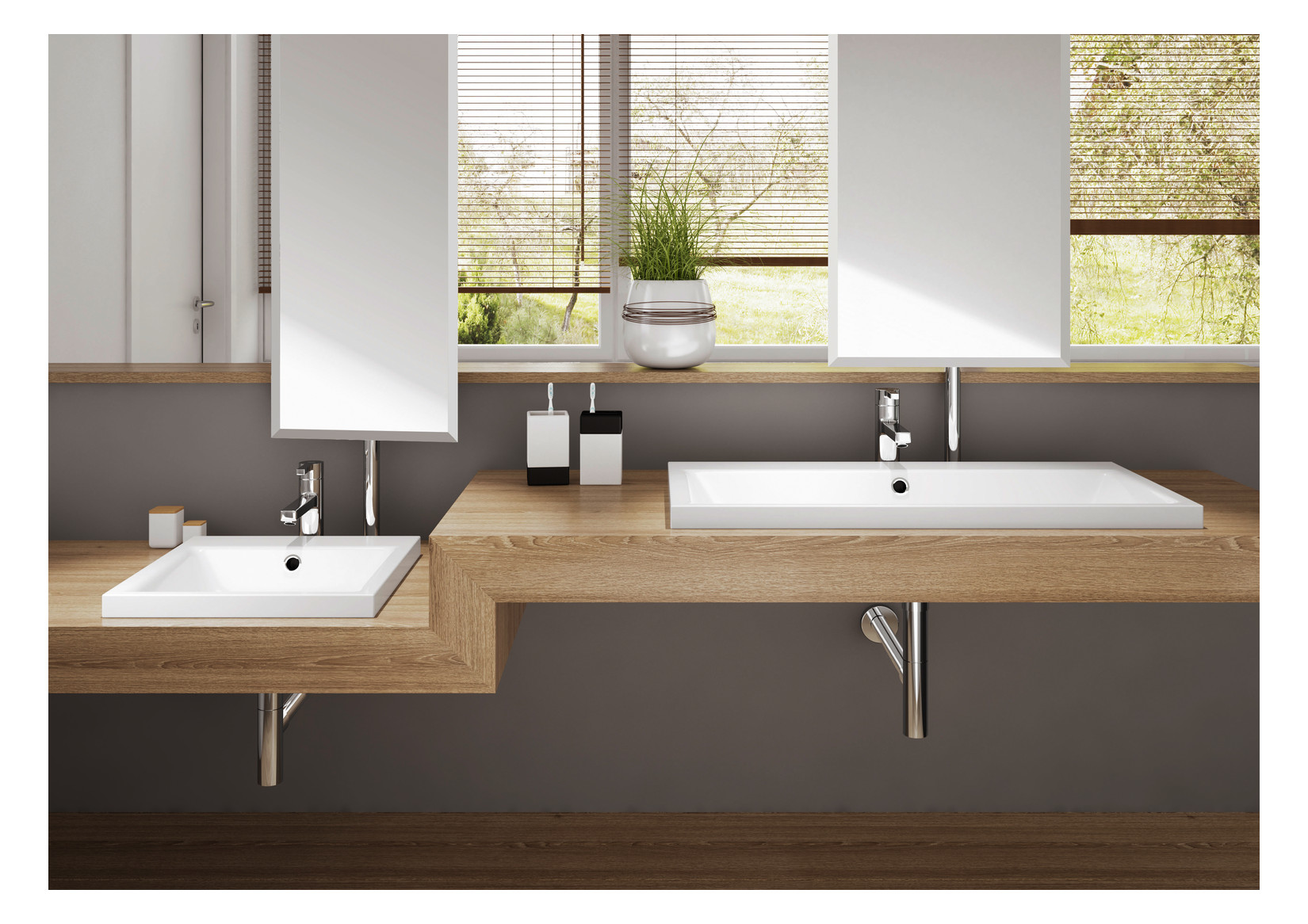 KA WB PURO Mod.3154,600x460mm,sm100,PEFF ,AD,m. 1HL,mÜL,chr