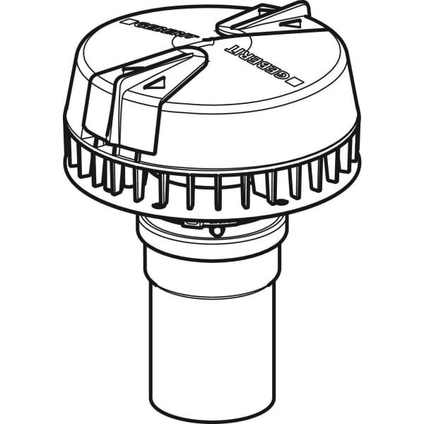 Geberit Pluvia Dachwassereinlauf für Rinnen, d75, 19L/s