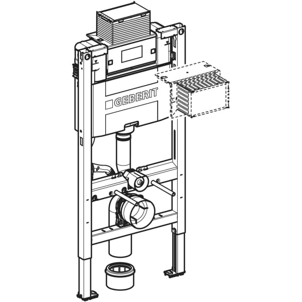 GE Duofix Element f. WWC, 98cm mit Omega UP-SPK 12cm
