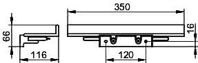 KEUCO Duschablage REVA 12859 m.integriertem Glasabzieher weiß