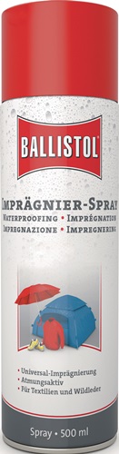 Imprägnierspray Pluvonin f.Natur-/Kunstf asern,Leder 500ml Spraydose BALLISTOL Imprägnierspray Pluvonin f.Natur-/Kunstf asern,Leder 500ml Spraydose BALLISTOL