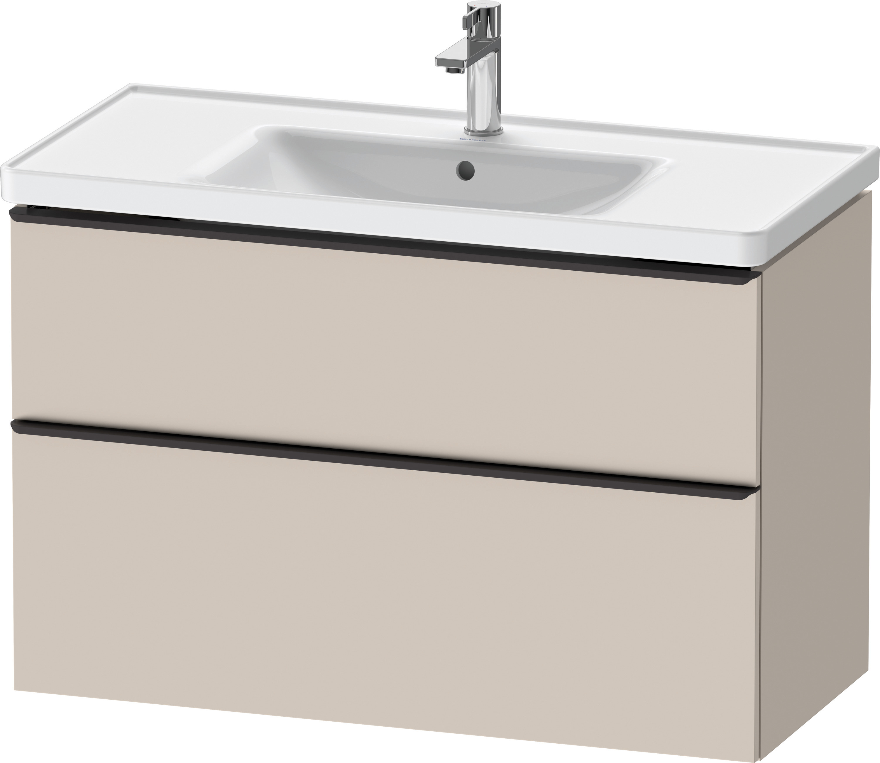 Duravit D-Neo WTU,Ausz:1,Schubk:1,GR:Dia.Schw 984x452x625mm,Wandh,Taupe Matt,Dekor