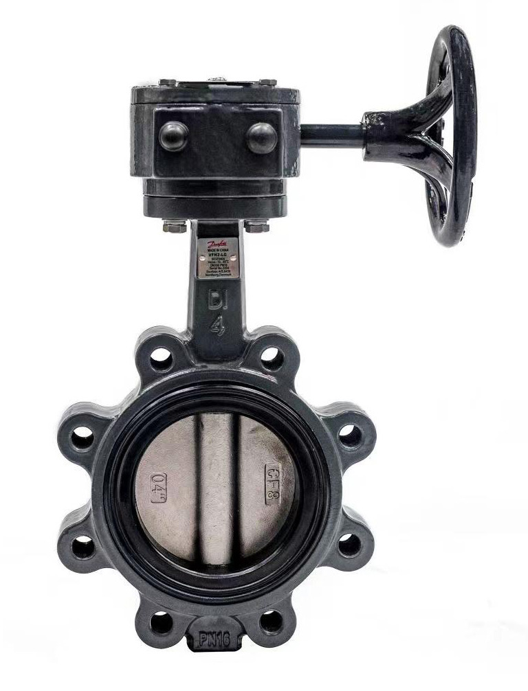 Danfoss VFH2-LG DN300 Hand-Absperrklappe Endflansch Schneckenrad kvs=7557