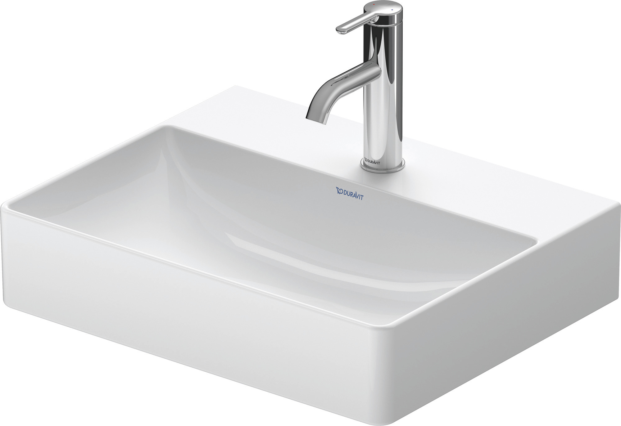 DU Möbel-WT compact DuraSquare 500mm o. ÜL, mit HLB, 1 HL, weiß