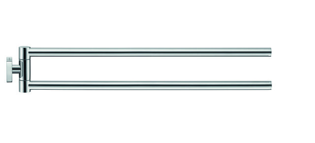 DU Karree Handtuchhalter, Chrom, 450x68x75 mm, Anzahl Arme: 2, Schwenkbar