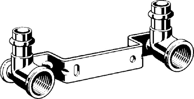 Viega Montageeinheit mit SC Sanpress 2222 in 15mmxRp1/2x150mm Siliziumbronze
