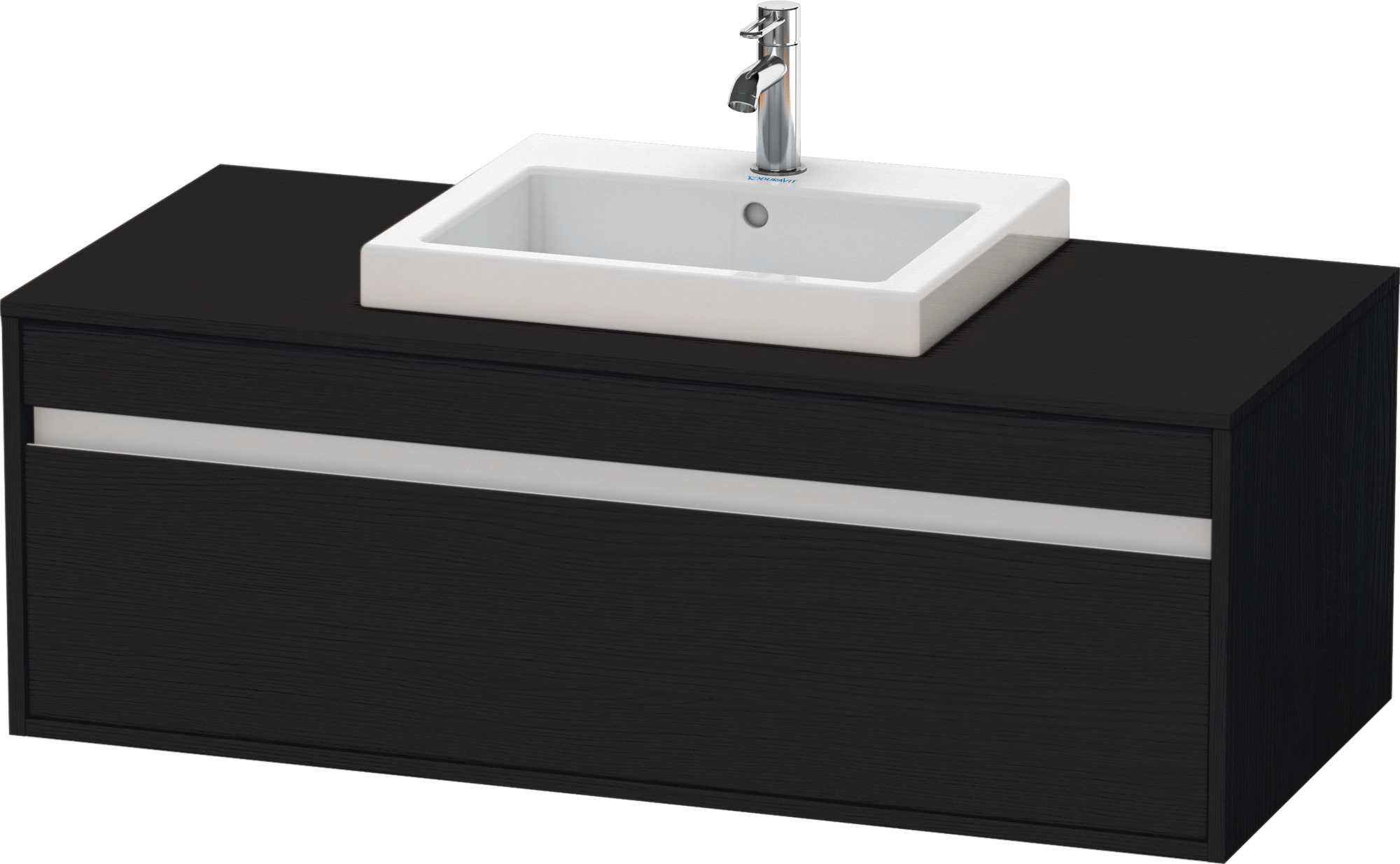 Duravit WTU wandhängend Ketho 550x1200x426mm 1 Auszug, für EBWT mi., Eiche Schwarz