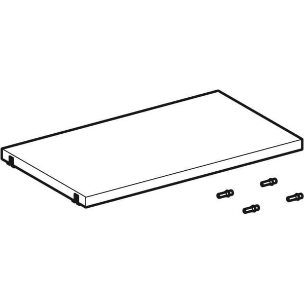 Geberit Einlegeboden für HWB-Unterschrank Acanto, Breite 45 cm, mit Regalbolzen