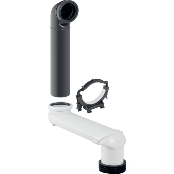 Geberit Set Versprungbogen für Wand-WC d90x110, grau Geberit Set Versprungbogen für Wand-WC d90x110, grau
