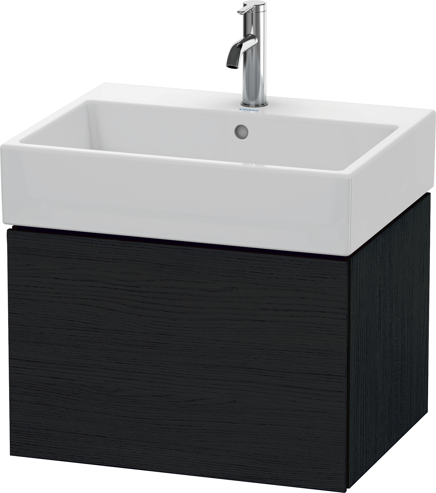 Duravit WTU L-Cube 394x584x459mm 1 Auszug, Eiche Schwarz