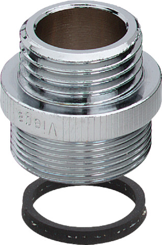Viega Übergangsstück 3253 in M24 x 1mm x G3/4 Rotguss verchromt Viega Übergangsstück 3253 in M24 x 1mm x G3/4 Rotguss verchromt