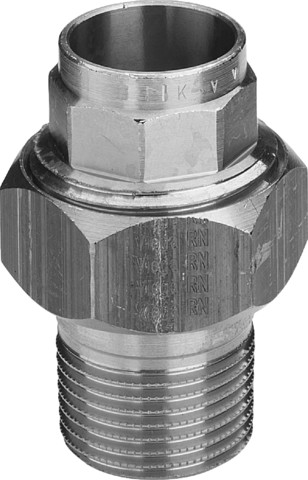 Viega Rohrverschraubung 94331G flachdichtend in 35mm x R1 1/4 Rotguss