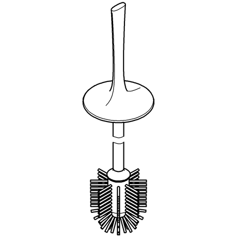 GROHE Ersatzbürste 64813 für WC-Bürstengarnitur chrom