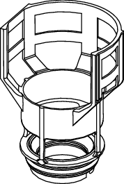 TECE-Ersatzteil Ventilsitz für Ablaufventil A 6 inkl. Drossel, D =44 mm