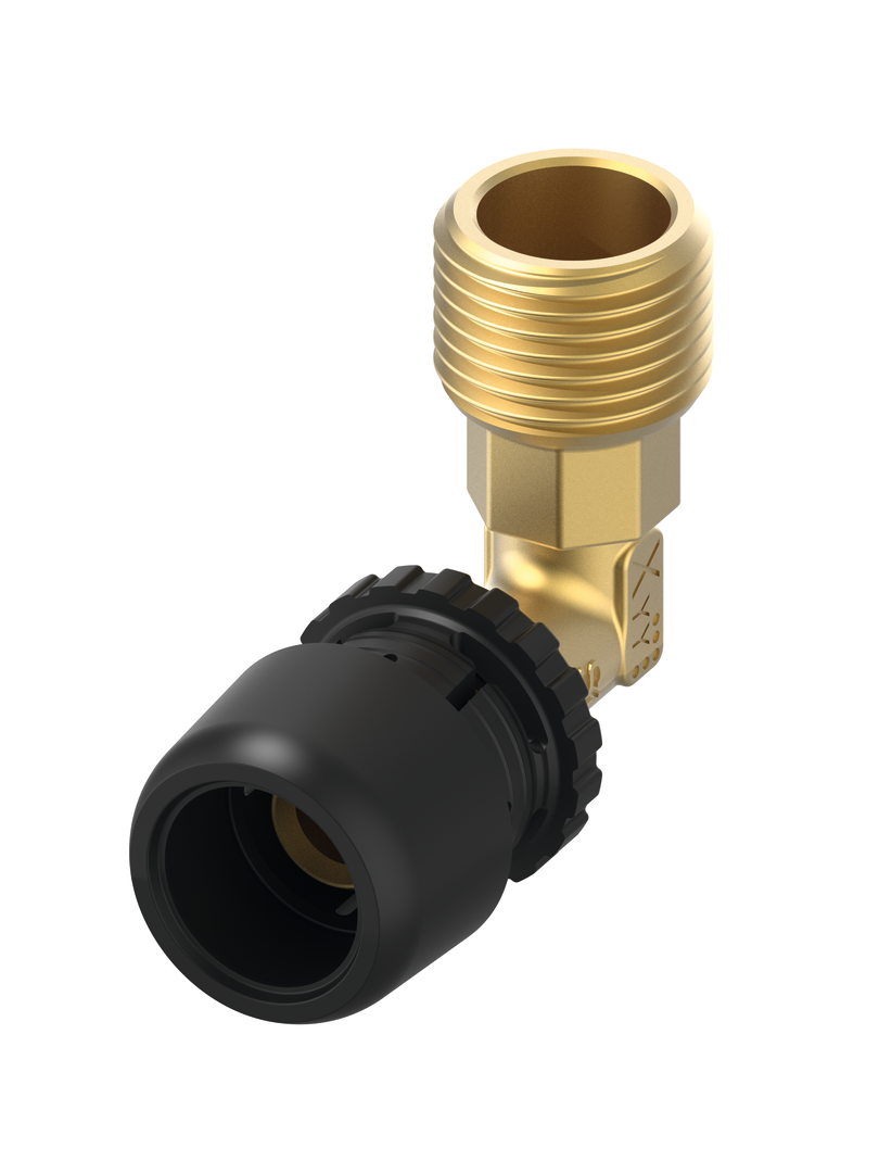 TECElogo-Ax Winkelübergangsnippel Dimension 20 x R 1/2", Siliziumbronze