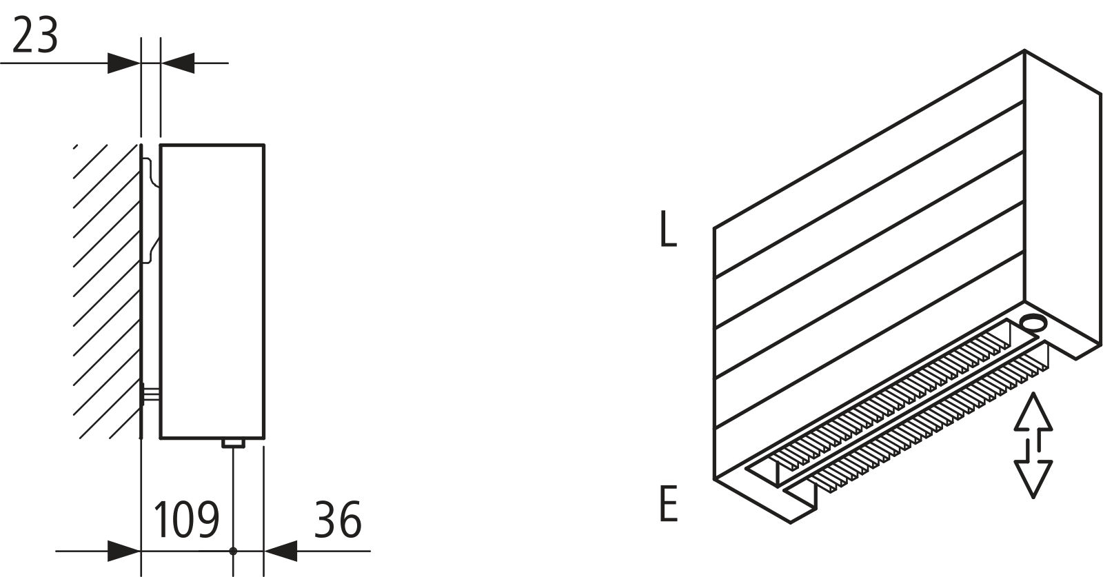 Kermi Heizwand HHN Typ22 BH840x122x3000 QN5406,weiß,6bar,m.Abd.,AB 12,LH260