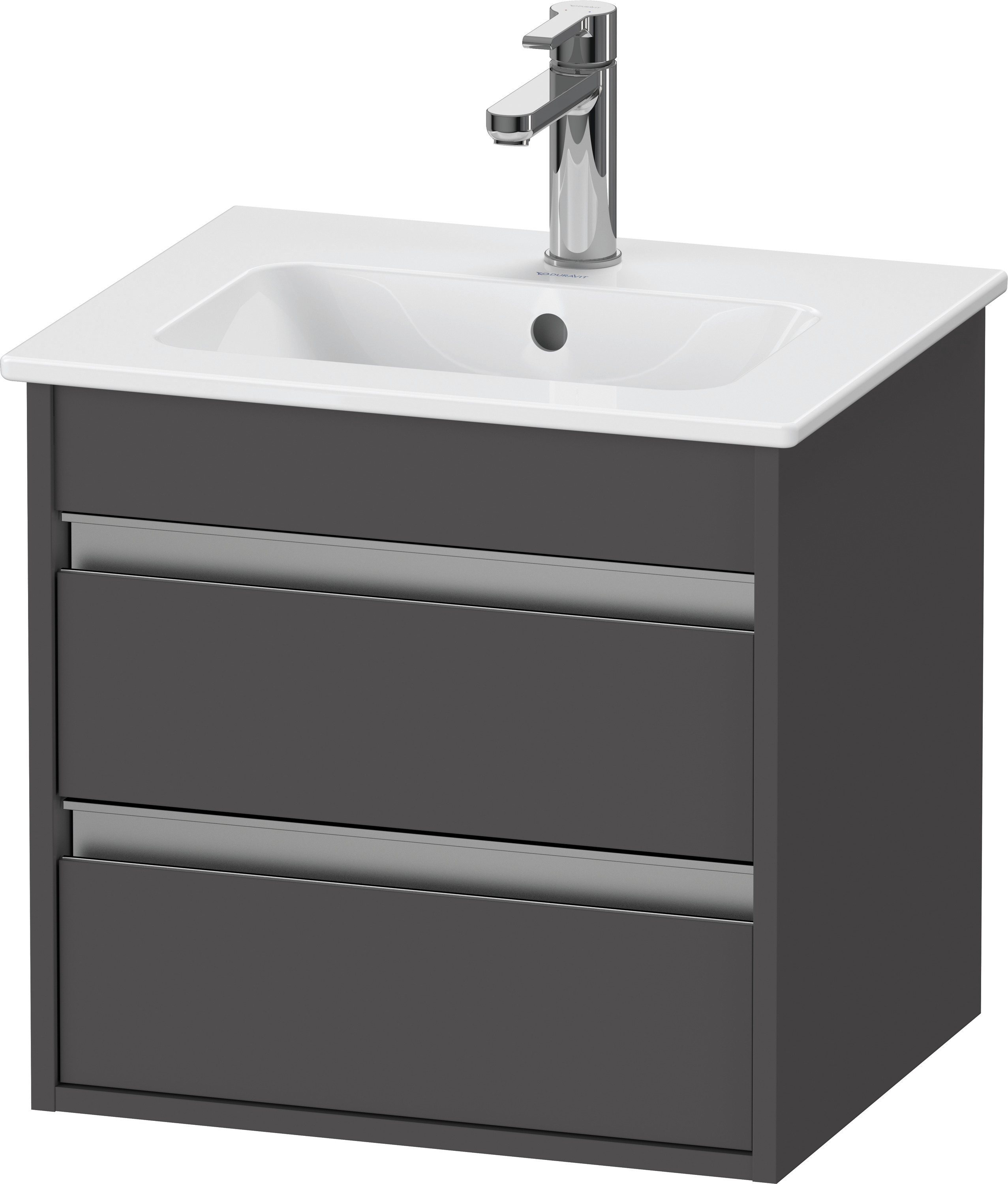 Duravit WTU Ketho 480x500x412mm, 2 Schubk. Graphit Matt