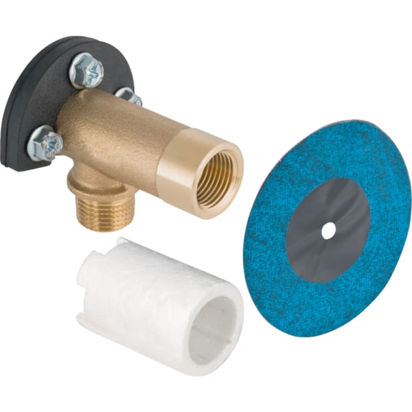 GE Set Anschlusswinkel 90Gr mit AG MF Rg R1/2-Rp1/2 L:73mm