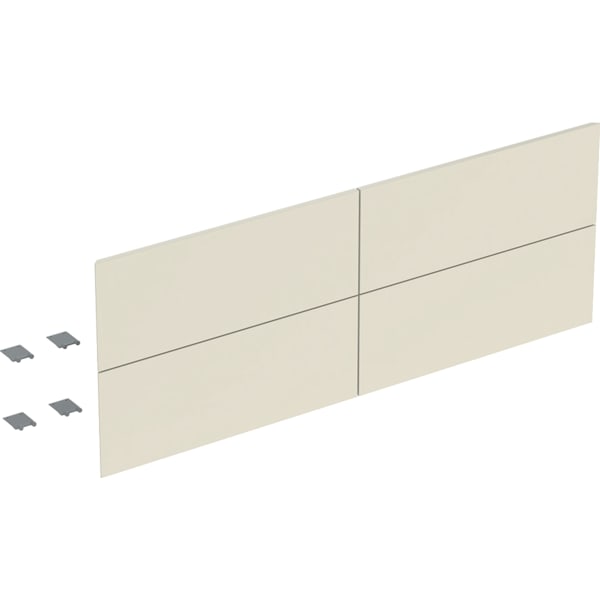 Geberit Set Schubl.-Frt für ONE US, 4 Schubl. für WT B: 135cm, sandgrau glänzend