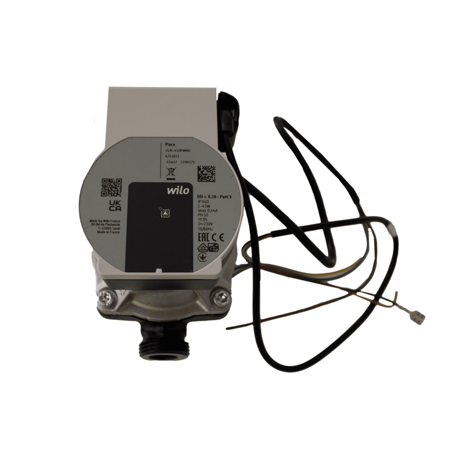MHG Umwälzpumpe Wilo Yonos Para RS 15/7.5 mit Netzkabel