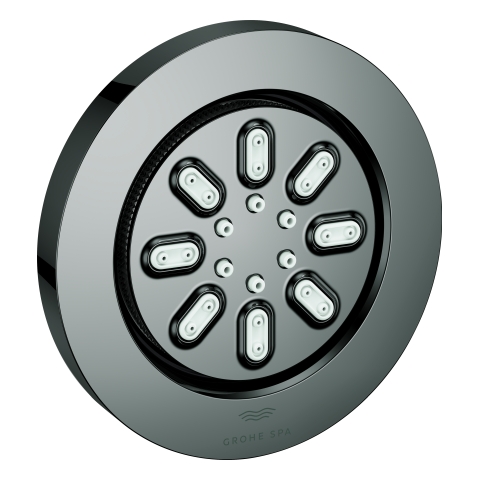 GROHE Seitenbrause 26801 Rainshower Aqua rund 2 Strahl 3,3 l/min hard graphite GROHE Seitenbrause 26801 Rainshower Aqua rund 2 Strahl 3,3 l/min hard graphite