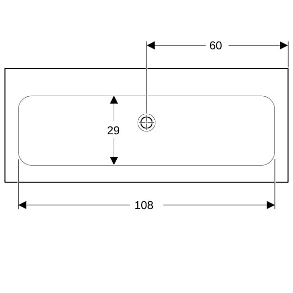 Geberit iCon Möbelwaschtisch 120x48cm ohne Hahnlöcher, o. Ül., weiß, KeraTect