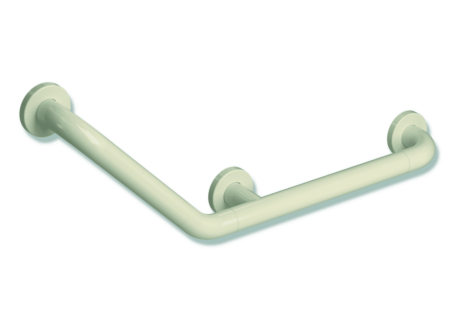 HEWI Winkelgriff Ser 801,d:33,Alu.-Kern, 135 Gr Bogen reinweiß