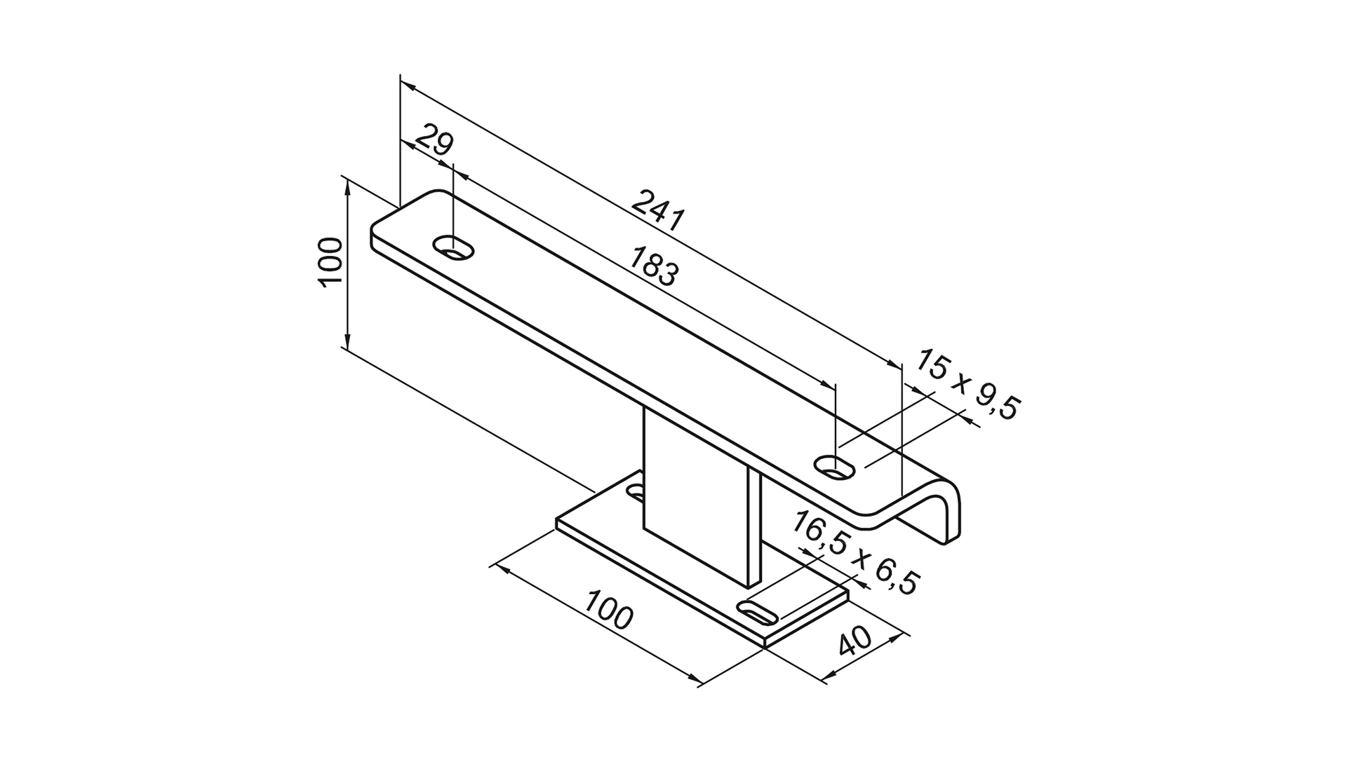 Zehnder Zubehör Fußkonsole FMORV HDF-5, RAL 9016