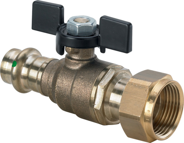Viega Kugelhahn mit SC Easytop 2275.7 in G3/4x15mm Siliziumbronze