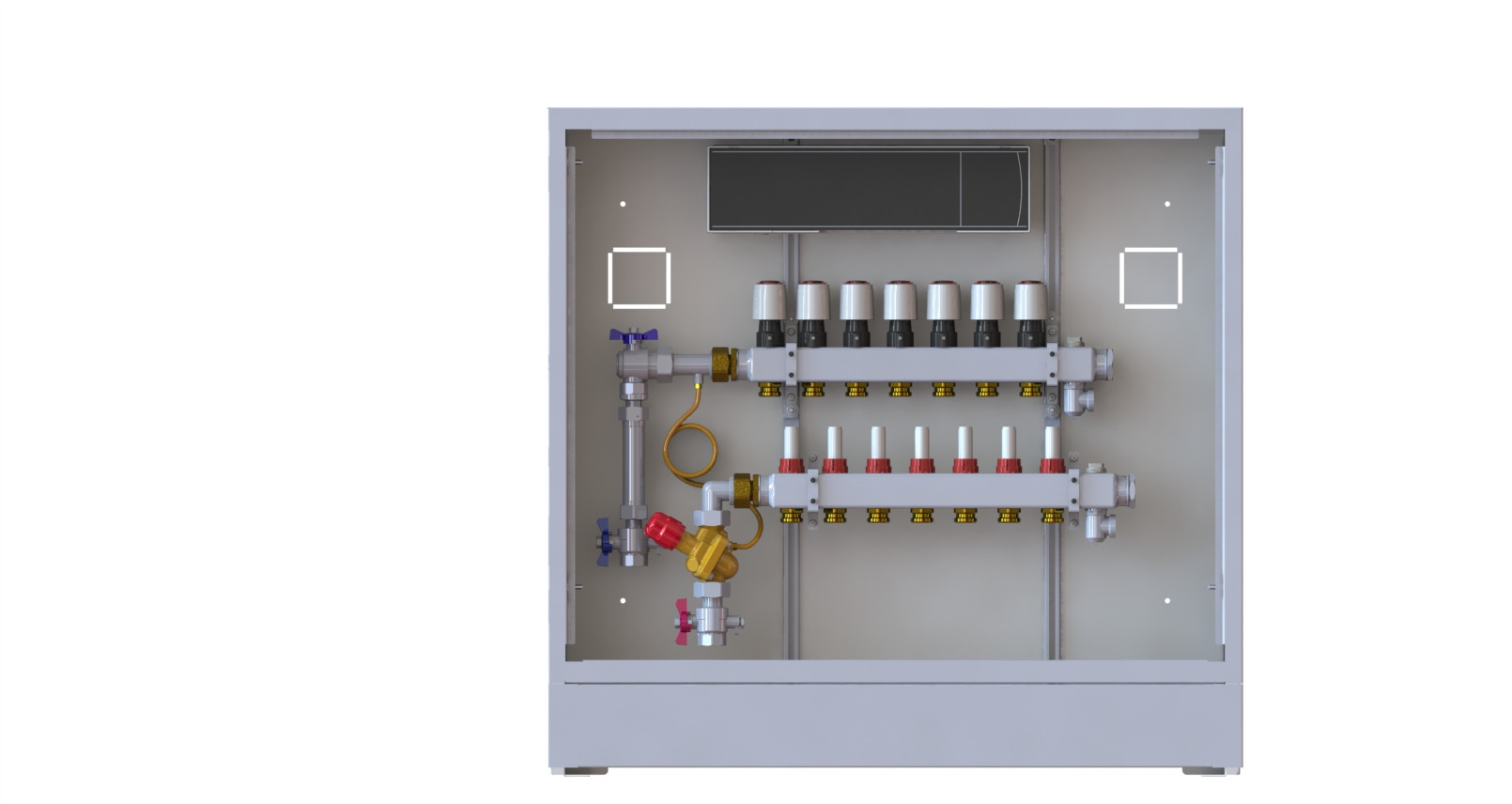 Danfoss Station UnoFloor Control 7L 7 HK, links mit AB-PM-Set, 24V