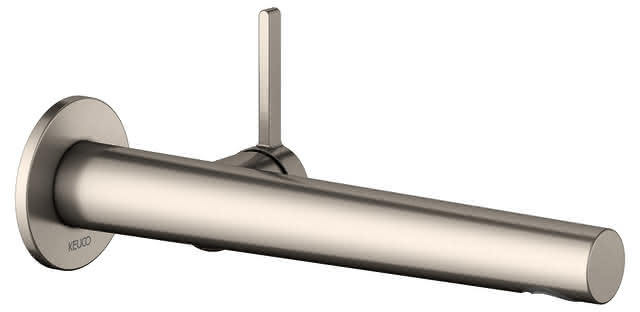 KEUCO EHM-WT-Mischer UP Edition 400 51516, f. W.-Mont. Ausl. 243 mm Nickel geb.