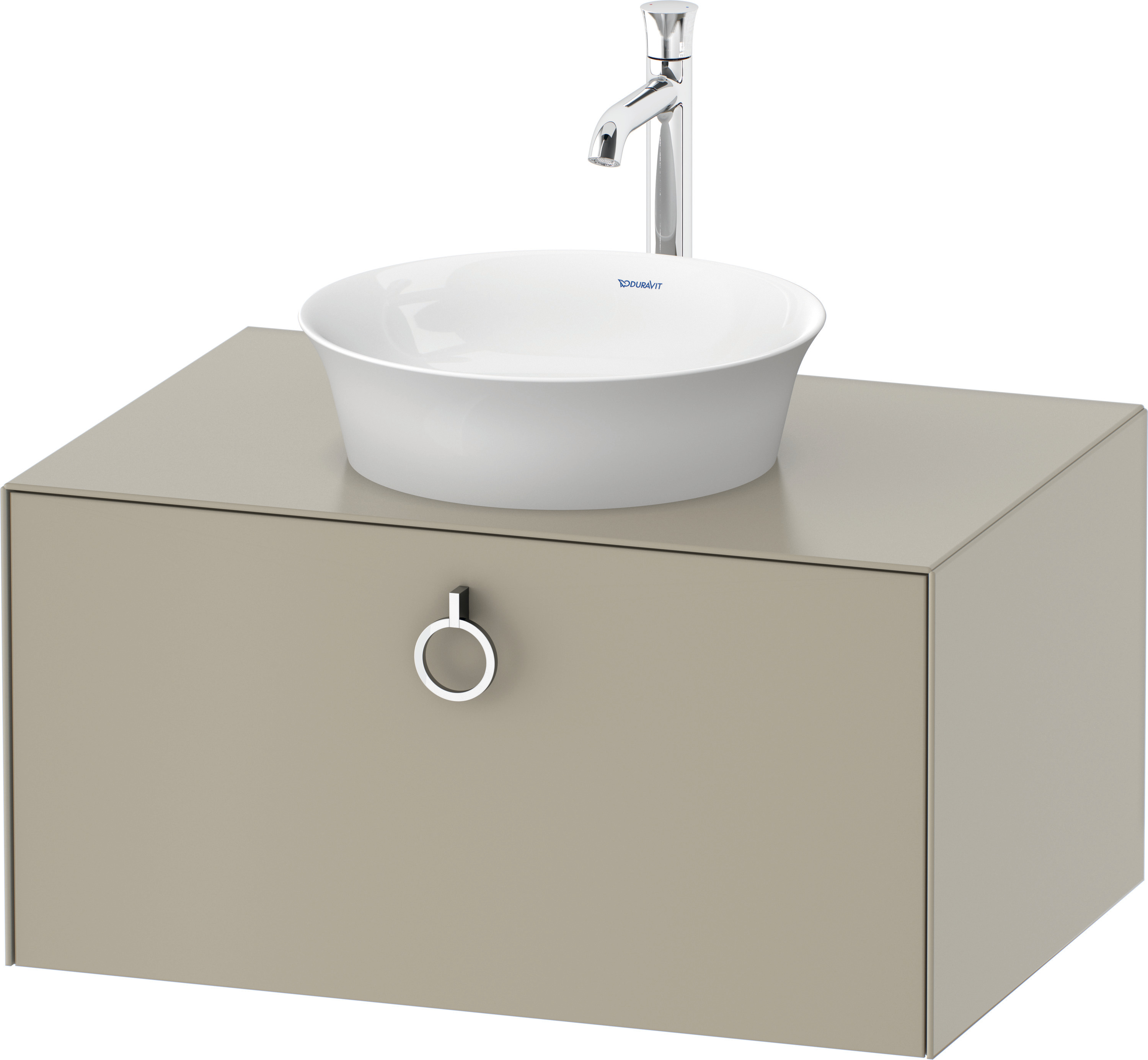Duravit WTU wandh. White Tulip,1 Ausz.,mit Griff,408x800x550,Taupe Seidenmatt