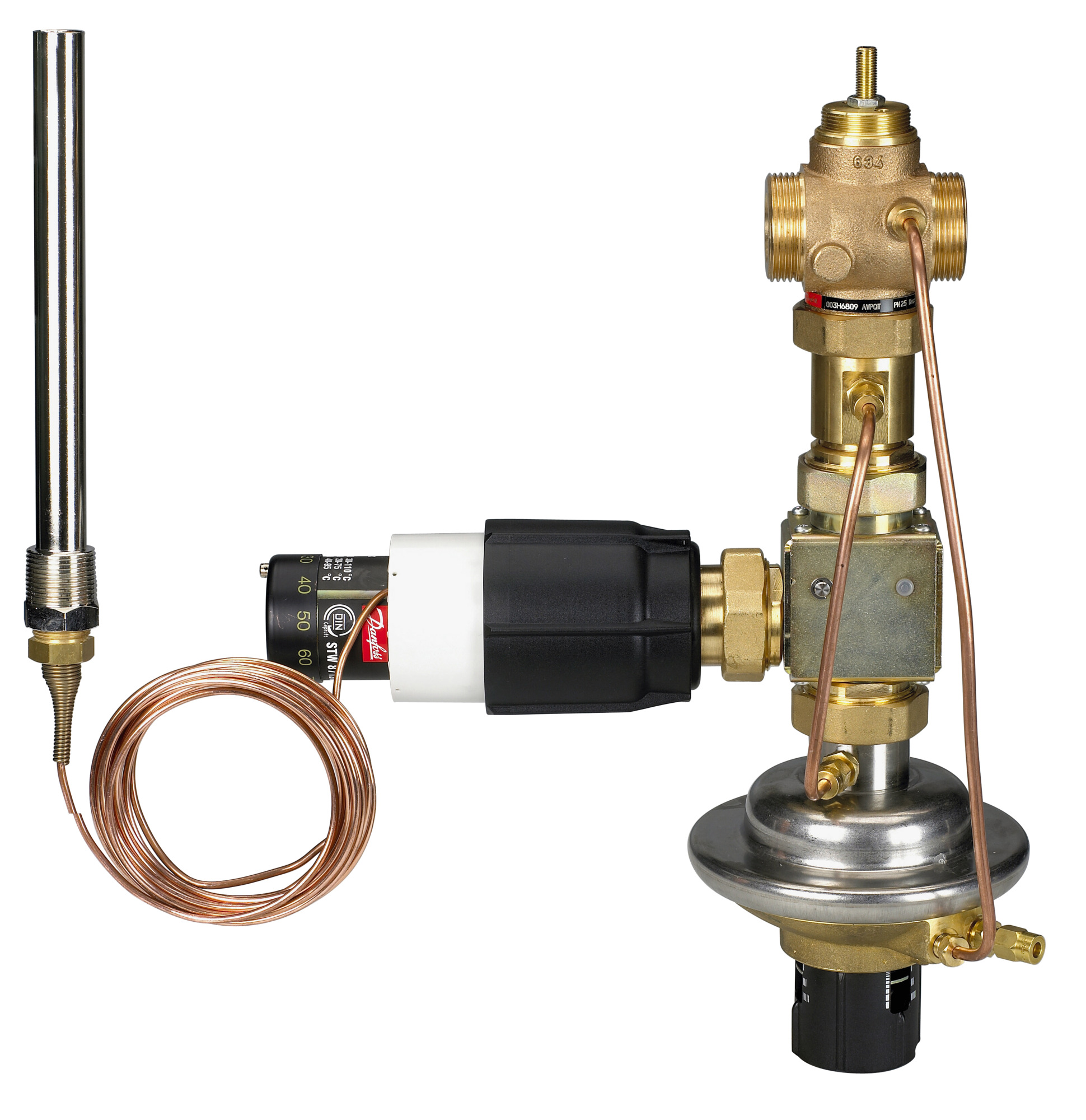 Danfoss Diff.Druck.+ V,stromreg.AVPQT Kvs 8,0, 0,2/0,2 - 1,0 bar, G 11/4 A