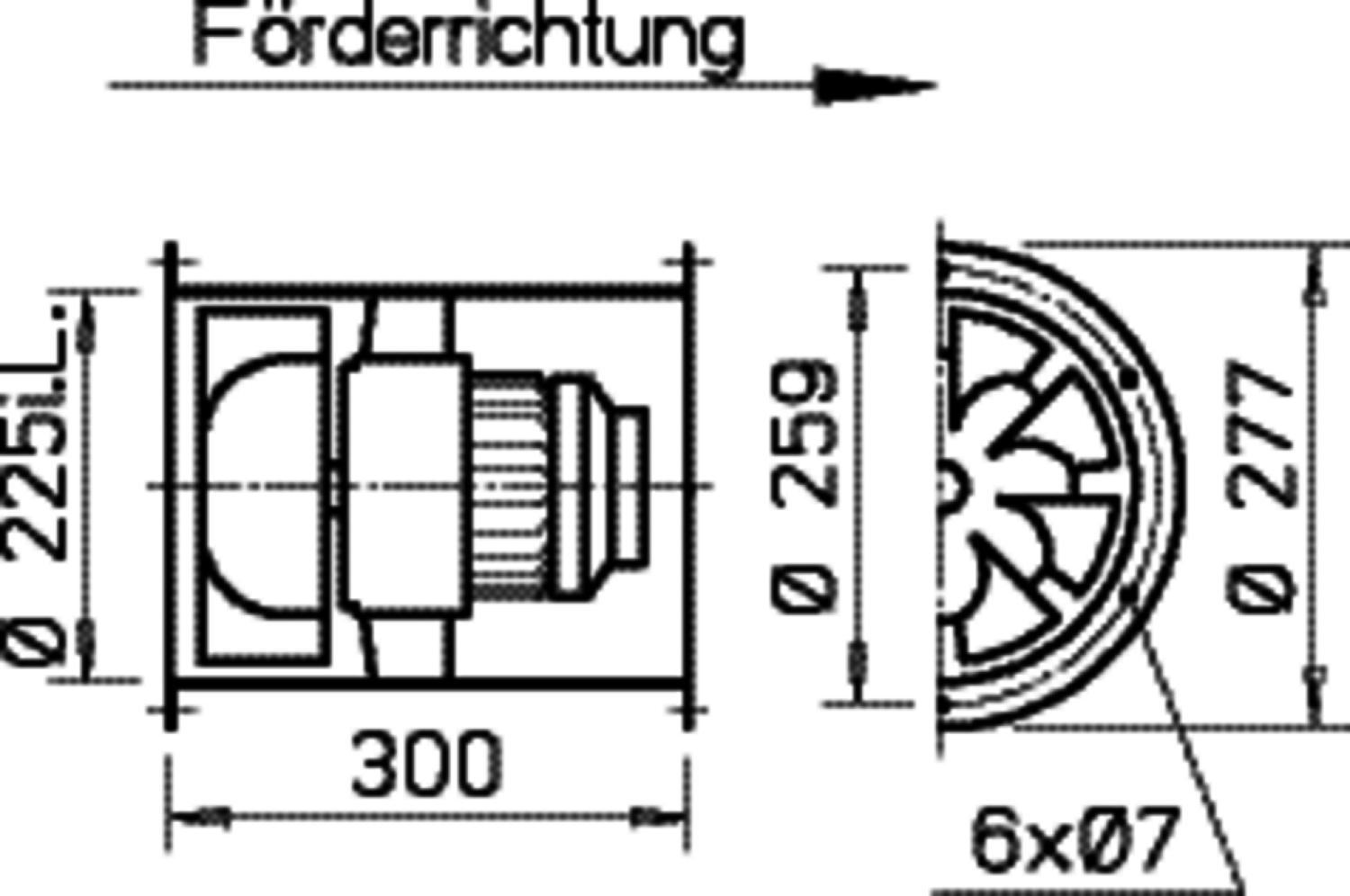 Helios VARD 225/4 EX Rohrventilator RADAX 3-PH, EX-geschützt II 2G