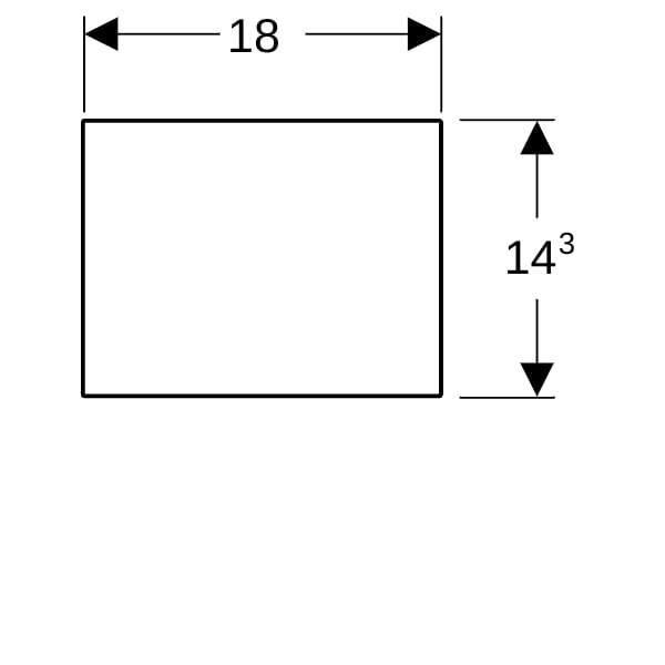 Geberit VariForm Schubladeneinsatz H-Unterteilung, 15x9,8x37,3cm