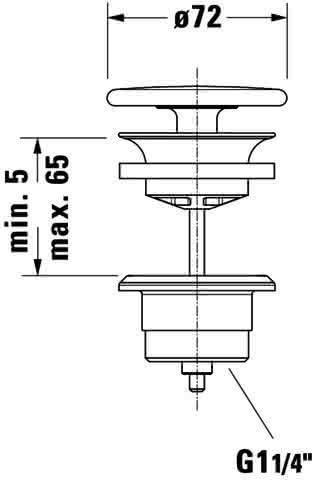 DU Schaftventil m.keramischer Ventilabdeckh.Weiß SeidenMatt