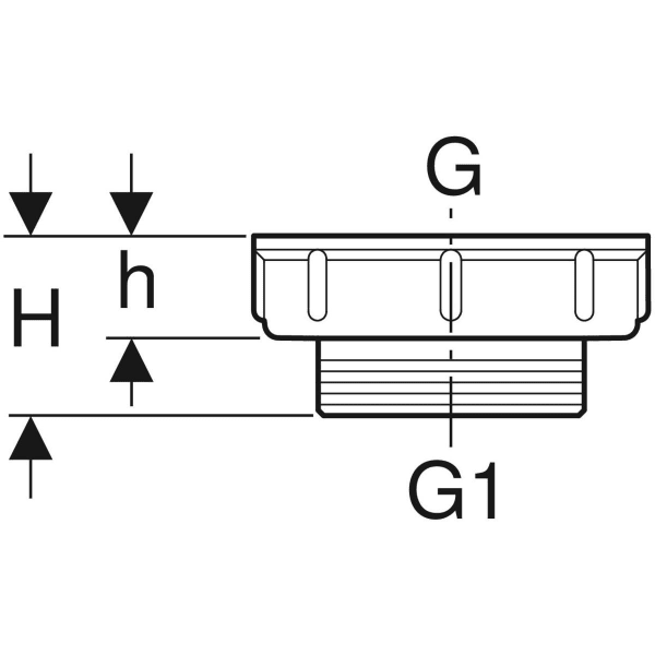 Geberit Reduktion G2 x G1 1/2