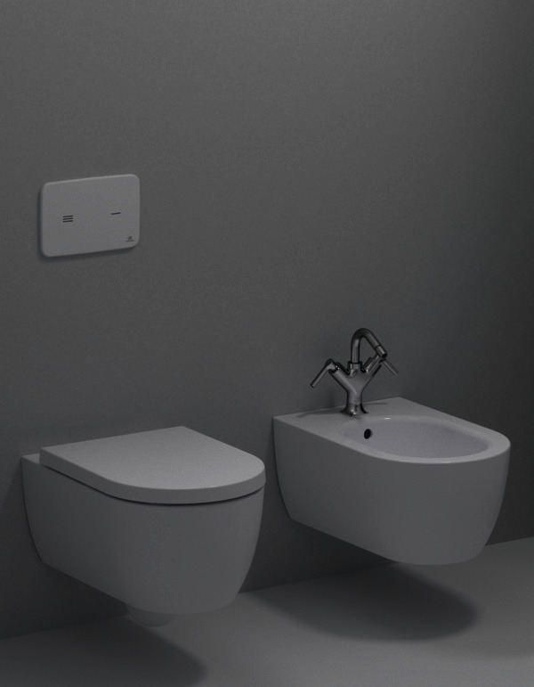 IS Wandtiefspül-WC Blend Curve AquaBlade 360x545x340mm Weiß m.IdealPlus