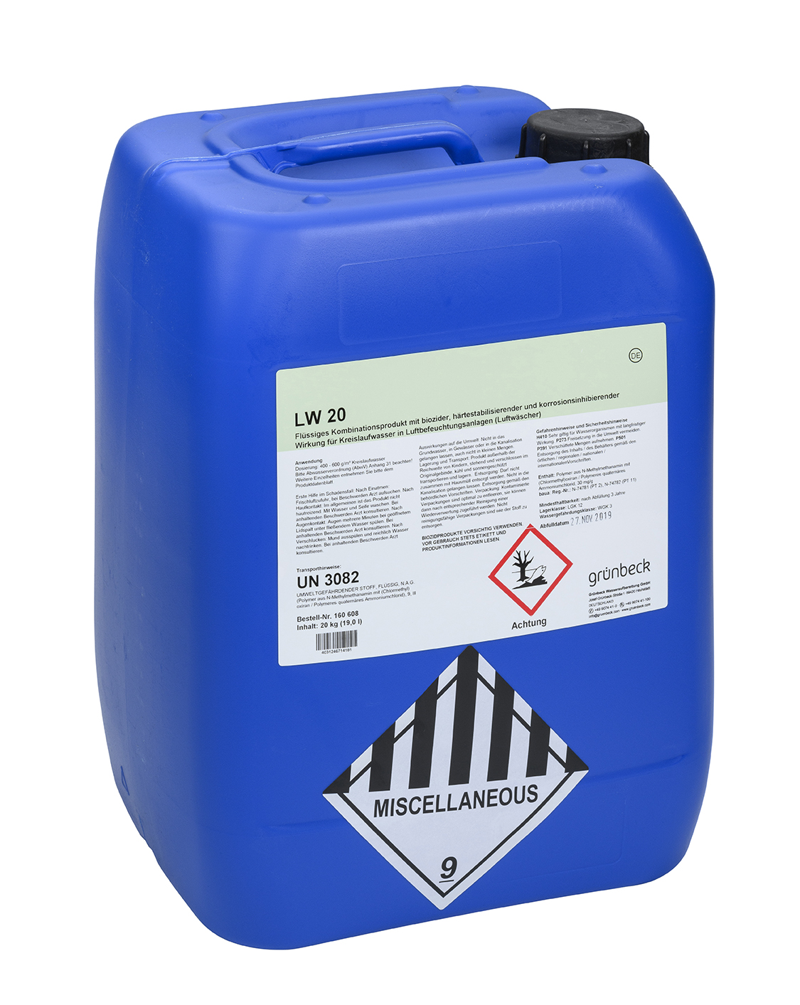 Gruenbeck Dosierchemikal LW 20,  20 kg Kanister Gruenbeck Dosierchemikal LW 20,  20 kg Kanister