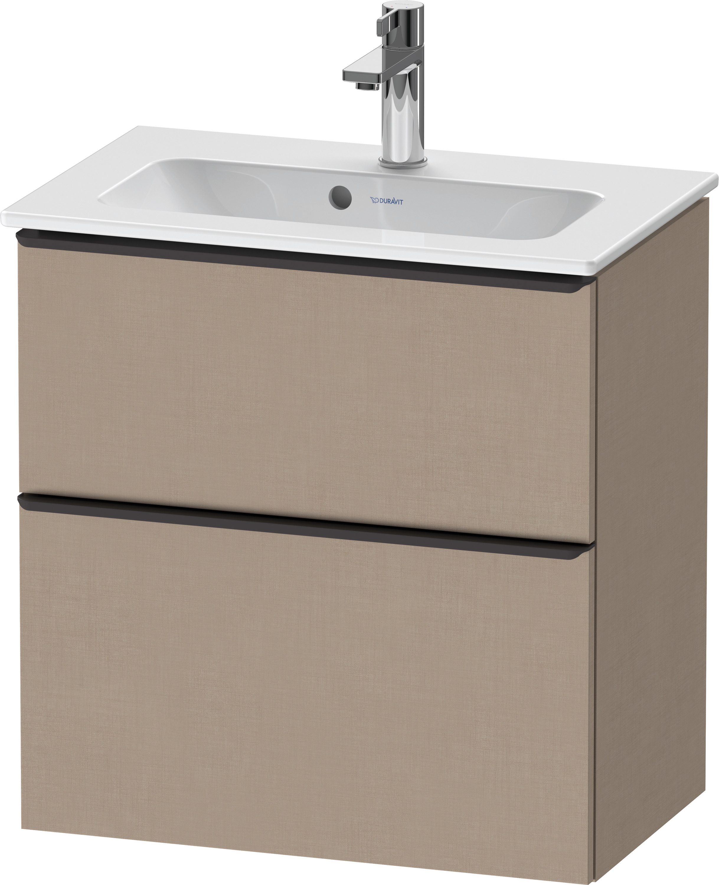 Duravit D-Neo WTU,Ausz:1,Schubk:1,GR:Dia.Schw 610x372x625mm,Wandh, Leinen Matt, Dekor