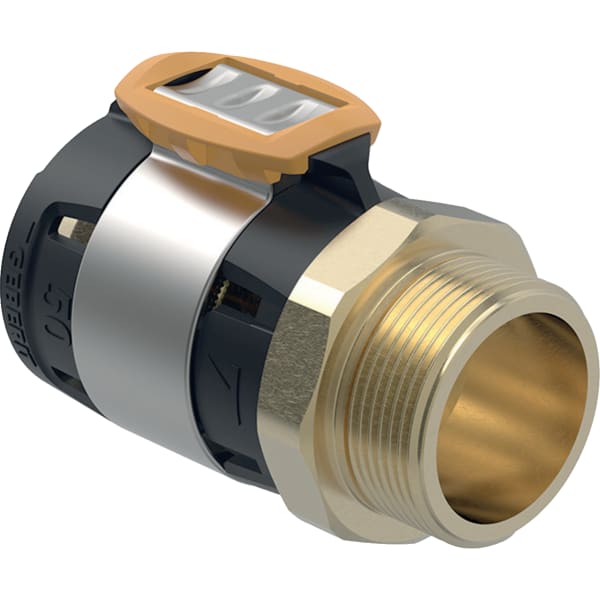 Geberit FlowFit Übergang mit Aussengewinde SiBr d63-R2 1/2
