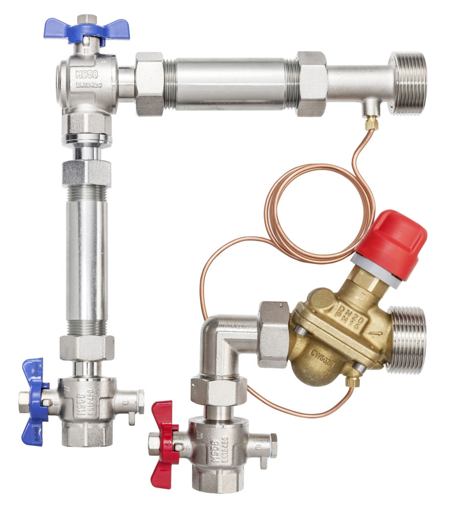Kermi x-net WMZ-Einbauset AB-PM 1' V DN20, 1 Stück/VPM