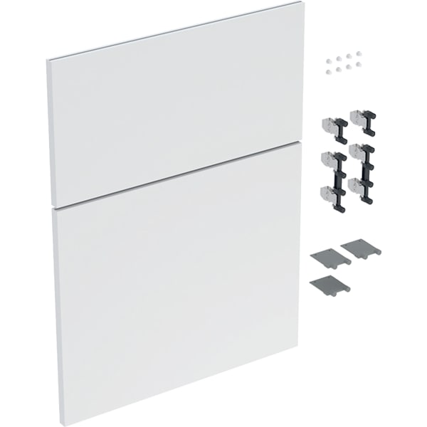 Geberit Schubladenfront Set für iCon Seitenschrank B:45cm, weiß matt