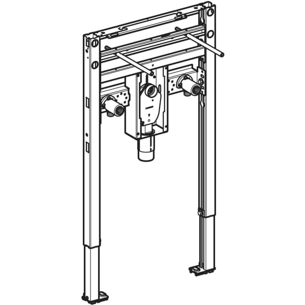 Geberit Duofix Element f. WT, 82-98 cm Standarmatur, mit UP Siphon