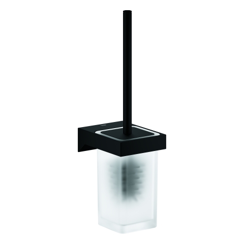 GROHE WC-Bürstengarnitur Selection Cube 102277 Glas/Metall Wandm. phantom black