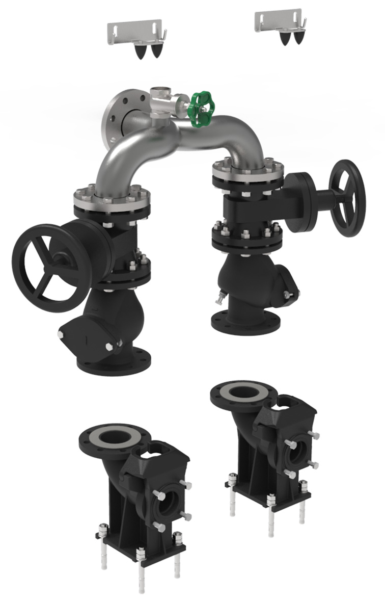 Jung S-ZUBEHÖR ARMATURENSATZ DN65 D1500